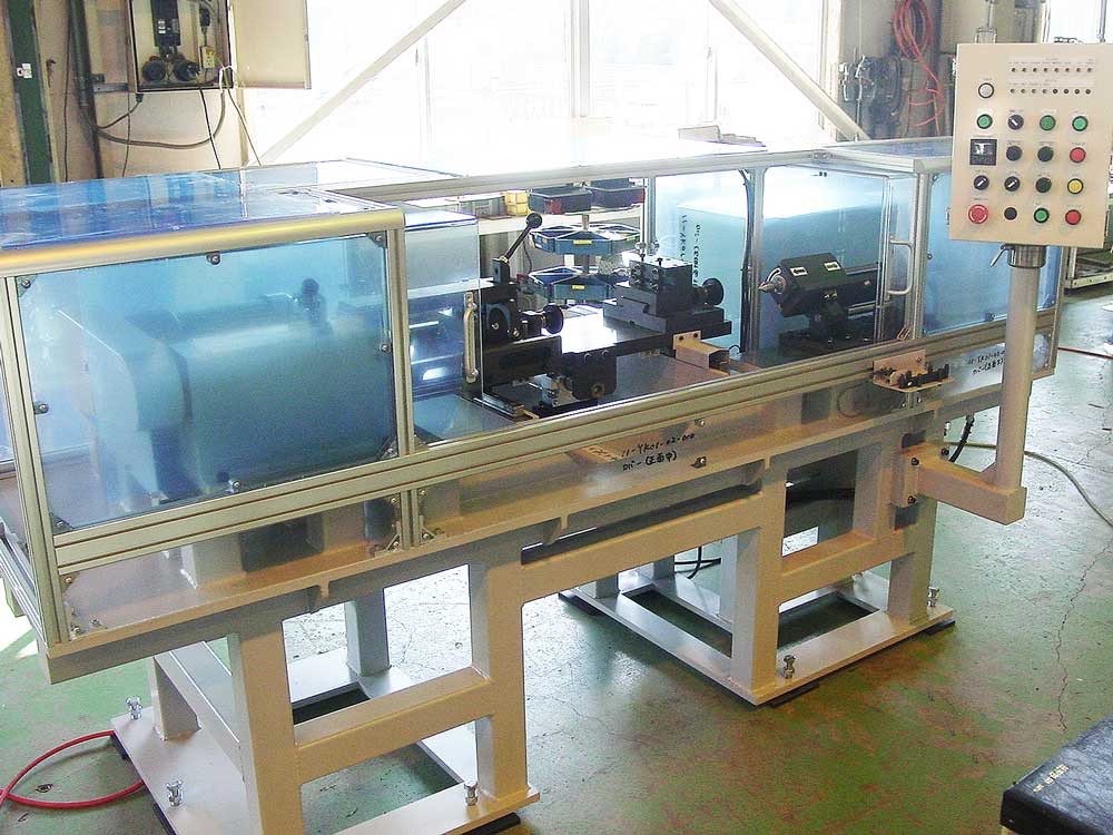 サックス 主管 旋盤加工式 正寸切機全体