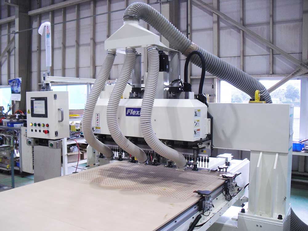 壁板多孔穴明 多軸ボーリング NCルーター機械本体