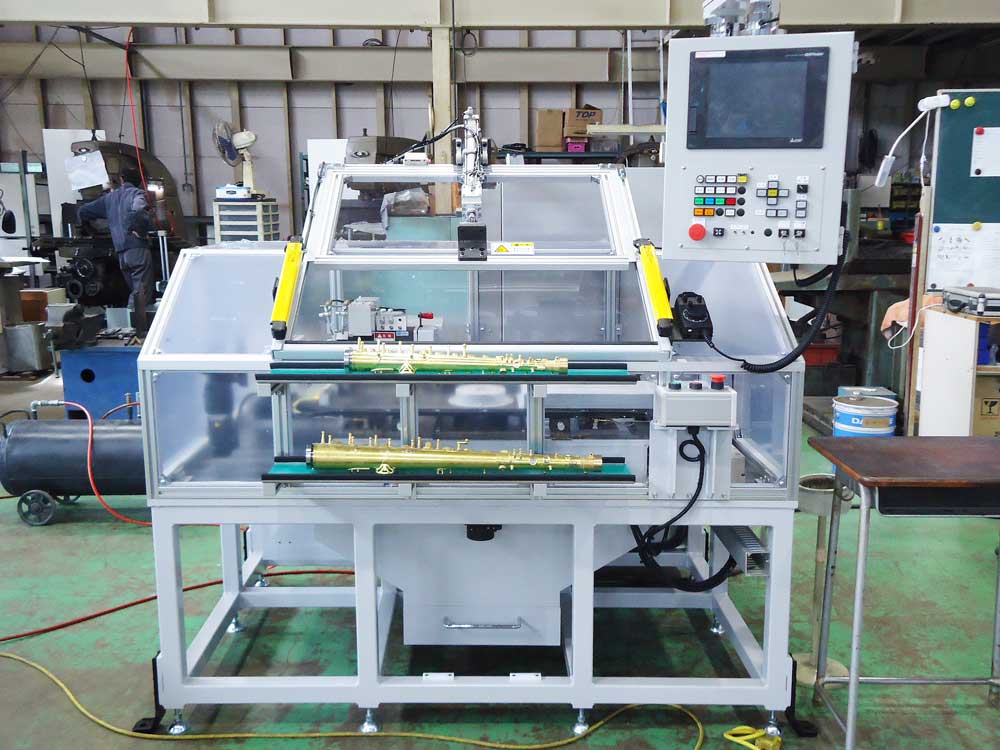 SAX2番管 鍵柱座面 NCフライス加工機 本機